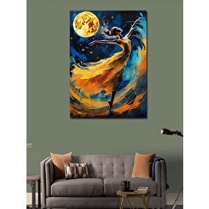 Kanvas Tablo Dans Eden Kadın Ve Dolunay 70x100 cm