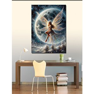 Kanvas Tablo Dolunay Ve Peri Kızı 100x140 cm