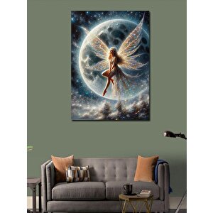 Kanvas Tablo Dolunay Ve Peri Kızı 100x140 cm