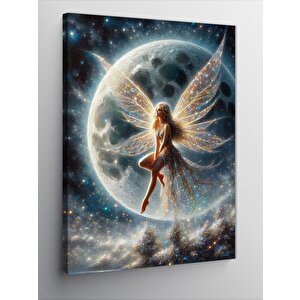 Kanvas Tablo Dolunay Ve Peri Kızı 70x100 cm