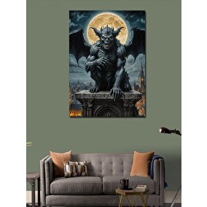 Kanvas Tablo Şeytan Ve Dolunay 70x100 cm