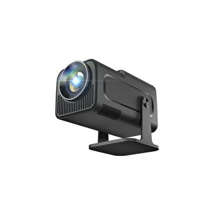 Torima  Hy320 Siyah Taşınabilir Sinema Projektörü 4k 1080p Ev Sineması Bluetooth Android Akıllı Projeksiyon Wifi