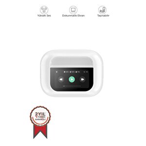 Torima A9pro Beyaz Oled Ekranlı Anc/enc Destekli 5.4 Bluetooth Kulaklık