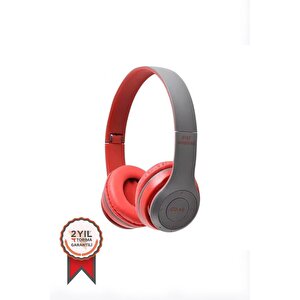 Torima P47 Extra Bass Wireless Bluetooth Kulaklık 5.0+edr Fm Radyo Kırmızı