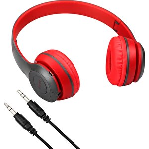 Torima P47 Extra Bass Wireless Bluetooth Kulaklık 5.0+edr Fm Radyo Kırmızı