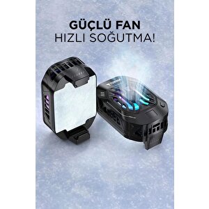 Torima F-25 Kablolu Cep Telefonu Soğutma Fanı Gamer Oyuncu Radyatör Soğutucu Siyah