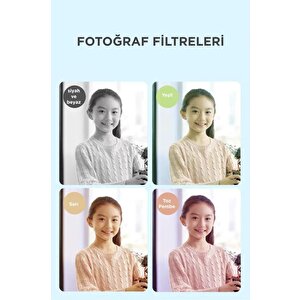 Torima Cmr-16 Mor Mini 1080p Hd Çocuk Kamera Dijital Fotoğraf Makinesi 2.0 Inç Ekran 5 Adet Oyun