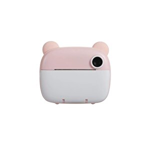 Dijital Fotoğraf Makinesi Çocuk Termal Resim Kağıt Baskılı Yazıcı Kamera Makinesi Cmr14 Pembe