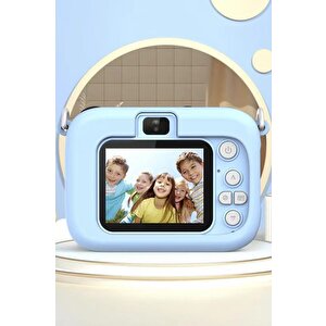 Torima Cmr-16 Mavi Mini 1080p Hd Çocuk Kamera Dijital Fotoğraf Makinesi 2.0 Inç Ekran 5 Adet Oyun