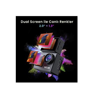 Torima Sj4000 Dual Lens Screen Wifi 4k Aksiyon Kamerası Siyah
