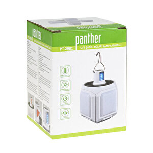 Panther Usb Şarjlı Solar Kamp Lambası Pt-2081