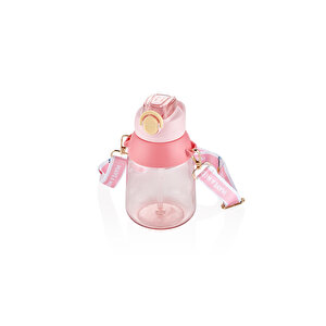 Pipetli Çocuk Su Matarası Pembe 800 Ml