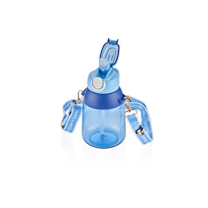 Pipetli Çocuk Su Matarası Mavi 800 Ml