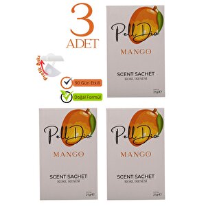 3'lü Mango Dolap Ayakkabılık Ve Çekmece Parfümlü Kese Kokusu Oda Koku Kesesi