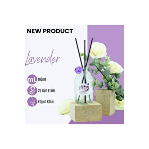 Lavanta Eko Bambu Çubuklu Ortam Ev Oda Salon Koku Kokusu Ve Oda Parfümü 100 Ml