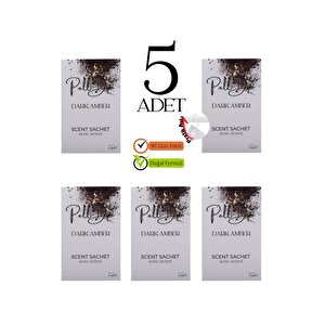 5'li Amber Dolap Ayakkabılık Ve Çekmece Parfümlü Kese Kokusu Oda Koku Kesesi