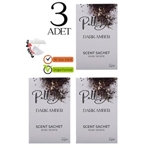 3'lü Amber Dolap Ayakkabılık Ve Çekmece Parfümlü Kese Kokusu Oda Koku Kesesi