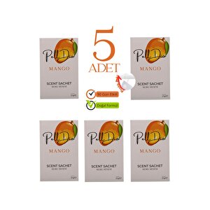 5'li Mango Dolap Ayakkabılık Ve Çekmece Parfümlü Kese Kokusu Oda Koku Kesesi