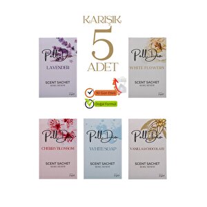 5'li Karışık Ayakkabılık Dolap Ve Çekmece Parfümlü Kese Kokusu Oda Koku Kesesi