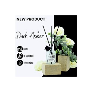 Amber Çubuklu Eko Bambu Çubuklu Ortam Ev Oda Salon Koku Kokusu Ve Oda Parfümü 50 Ml