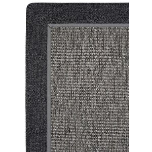 Londra Art 03 Balkon Halısı Hasır Doku Mutfak Halısı Çift Bordürlü İthal Sisal Halı Yolluk 200x290 cm