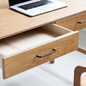 Mistral Ahşap Çalışma Masası 120x65 Tik Renk Cpt4633-120