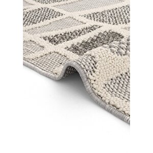 Cool Halı Bress 1414 Gri Halı Mutfak Halısı Kesme Halı Balkon Halısı Hol Koridor Halısı Dokuma Halı