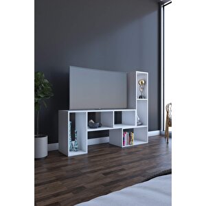 Puzzle Tv Sehpası Beyaz  152x123x35 Cm
