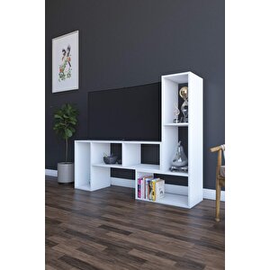 Puzzle Tv Sehpası Beyaz  152x123x35 Cm