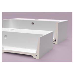 Vx270 Volga Tezgah Üstü Kare Lavabo 70 Cm