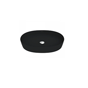 Lp160 Loop Oval Çanak Lavabo 40x60 Cm Mat Siyah