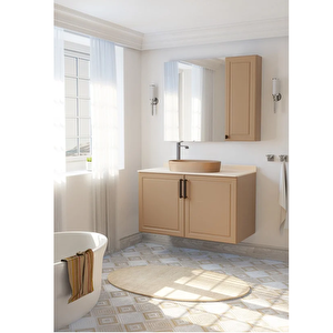 LP160 Loop Oval Çanak Lavabo 40x60 Cm Mat Cappuccino