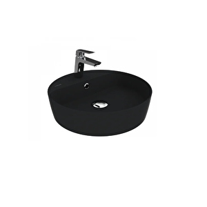LP146 Loop Yuvarlak Çanak Lavabo Ø45 Cm Mat Siyah
