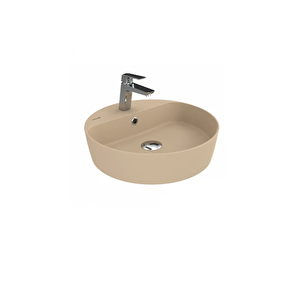 LP146 Loop Yuvarlak Çanak Lavabo Ø45 Cm Mat Cappuccino