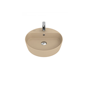 LP146 Loop Yuvarlak Çanak Lavabo Ø45 Cm Mat Cappuccino