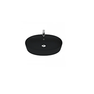 Lp161 Loop Oval Çanak Lavabo 40x60 Cm Mat Siyah