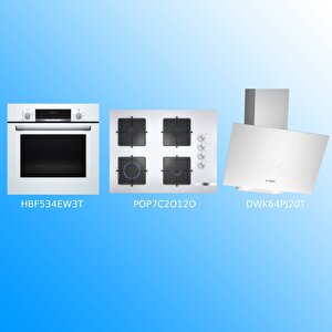 Beyaz Ankastre Set Hbf534ew3t Pop7c2o12o Dwk64pj20t