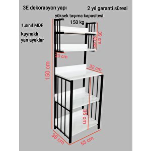 Elite Beyaz Çok Amaçlı Raf 150cm