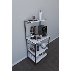 Ardeşen Metal Mutfak Bangosu, Kahve Köşesi, Çok Amaçlı Dolap, Bar Dolabı 60x123x40 Cm