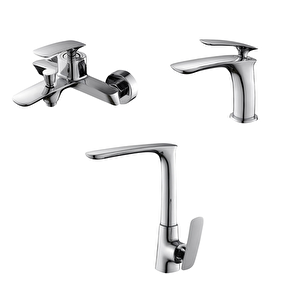 Slim Lavabo, Banyo, Evye Batarya Set