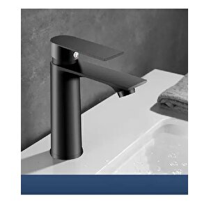 Si̇yah Lavabo Bataryasi Black Paslanmaz Garanti̇li̇ Musluk Pri̇nç Aç Kapa Ergonomi̇k