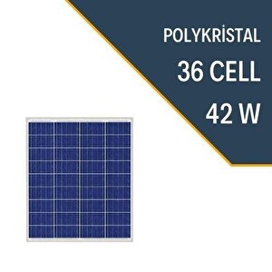 42w Polykri̇stal Güneş Paneli̇