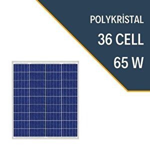65w Polykri̇stal Güneş Paneli̇