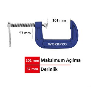 Workpro Wp232019 100mm G Tipi İşkence