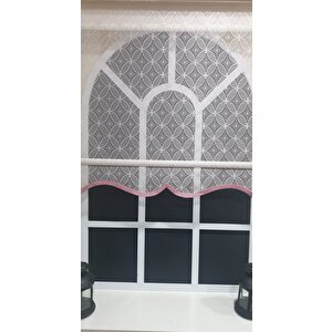 Çift Mekanizmalı Pembe Tül Perde Ve Ekru Stor Perde Stb2015-v15 180x260 cm