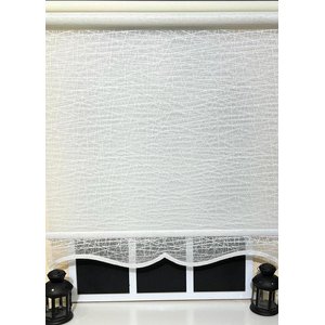Çift Mekanizmalı Kirli Beyaz Tül Perde Ve Ekru Stor Perde Stb-100 150x200 cm