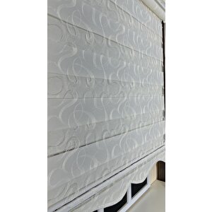 Zebra Stor Nakışlı Ekru Etek Dilimli St 125 120x200 cm