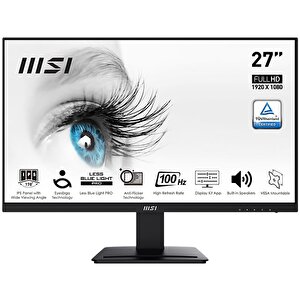 Msi Pro Mp273a 27 1920x1080 100hz 1ms Hdmi Vga Dp Ips Monitor