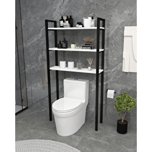 Safi̇r Banyo Rafi Klozet Ve Çamaşir Maki̇nesi̇ Üstü Düzenleyi̇ci̇ Beyaz