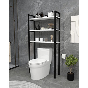 Safi̇r Banyo Rafi Klozet Ve Çamaşir Maki̇nesi̇ Üstü Düzenleyi̇ci̇ Beyaz